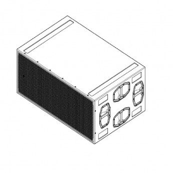 Пассивный высокопроизводительный сабвуфер фазоинверторного типа, 2 x 18" НЧ (неодимовые магниты) 28Гц-150Гц, 101 кг. Цвет белый EM ACOUSTICS S-218-WHITE