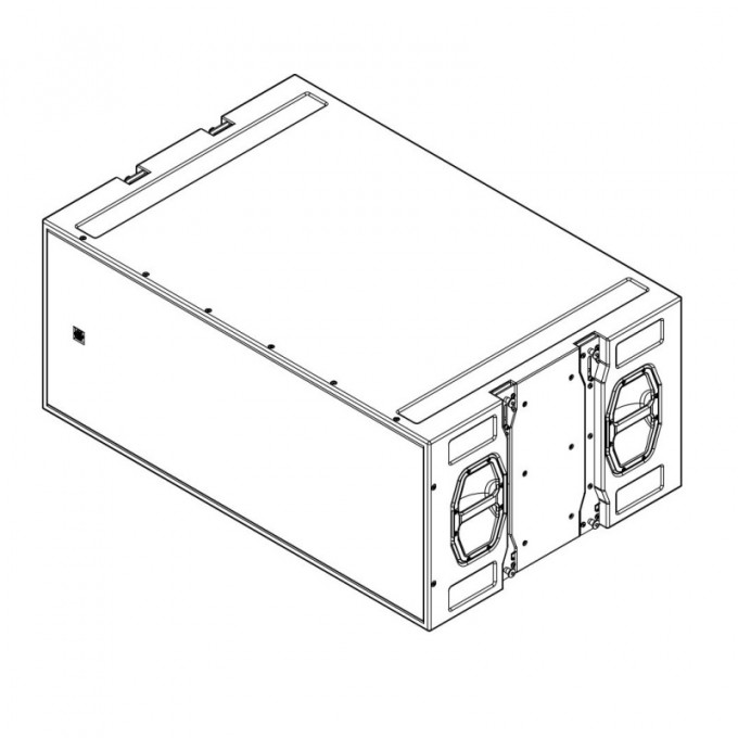 Пассивный высокопроизводительный сабвуфер фазоинверторного типа, с возможностью подвеса, 2 x 18" НЧ (неодимовые магниты) 28Гц-150Гц, 111 кг, без колес. Цвет белый EM ACOUSTICS ST-218-WHITE